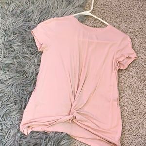 Wild Fable Pink Twist Top Girls Large